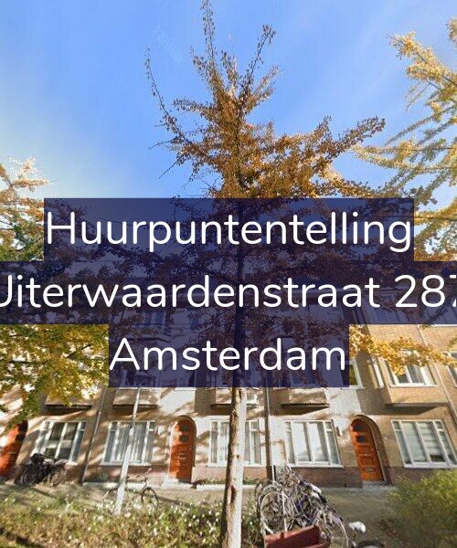 Foto gevel Huurpuntentelling voor Uiterwaardenstraat 287, Amsterdam