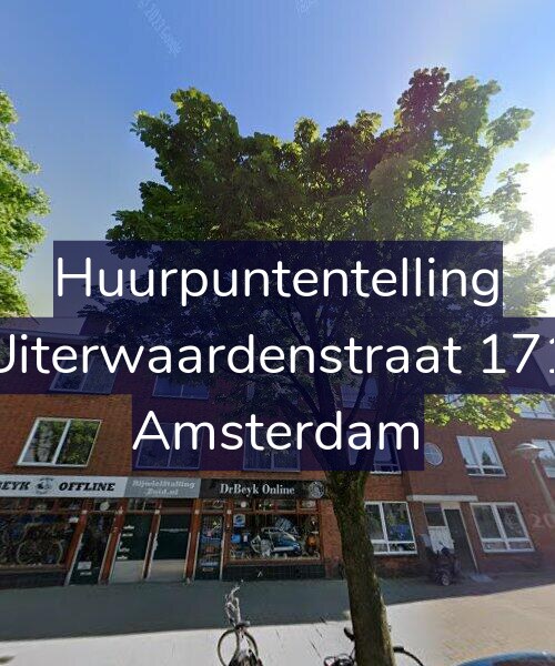 Foto gevel Huurpuntentelling voor Uiterwaardenstraat 171, Amsterdam