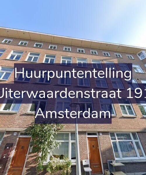 Foto gevel Huurpuntentelling voor Uiterwaardenstraat 191, Amsterdam