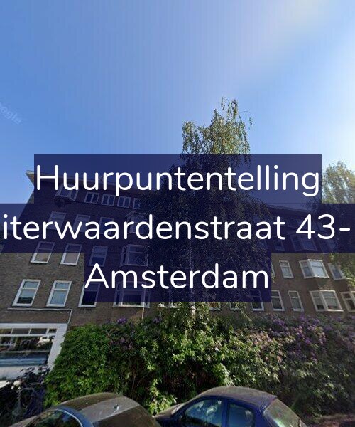 Foto gevel Huurpuntentelling voor Uiterwaardenstraat 43-H, Amsterdam