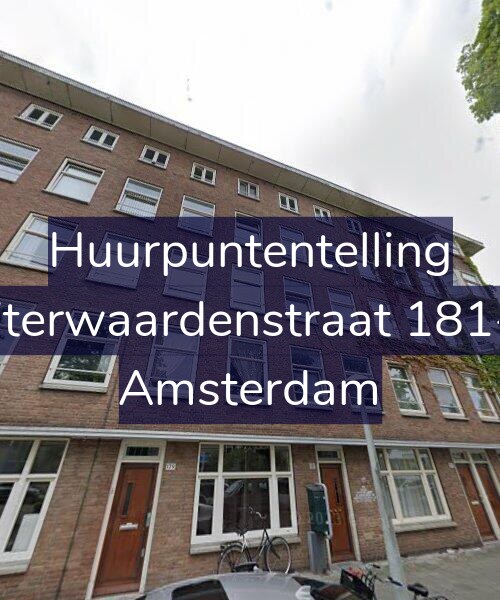 Foto gevel Huurpuntentelling voor Uiterwaardenstraat 181-2, Amsterdam