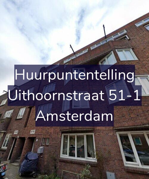 Foto gevel Huurpuntentelling voor Uithoornstraat 51-1, Amsterdam