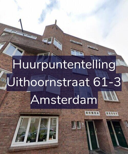 Foto gevel Huurpuntentelling voor Uithoornstraat 61-3, Amsterdam