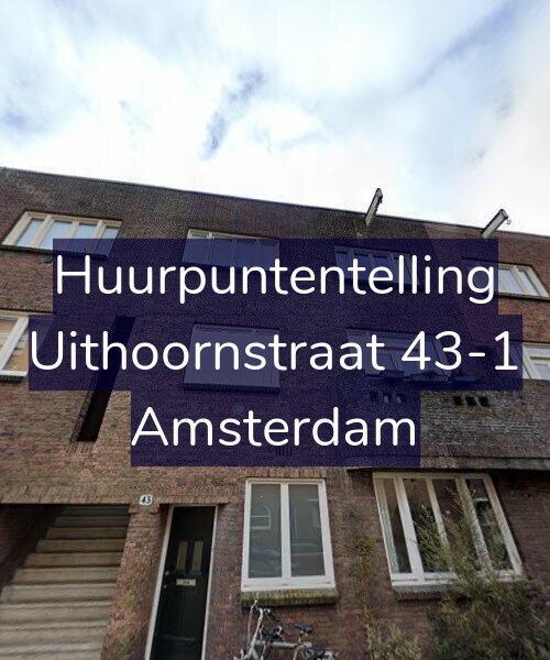 Foto gevel Huurpuntentelling voor Uithoornstraat 43-1, Amsterdam