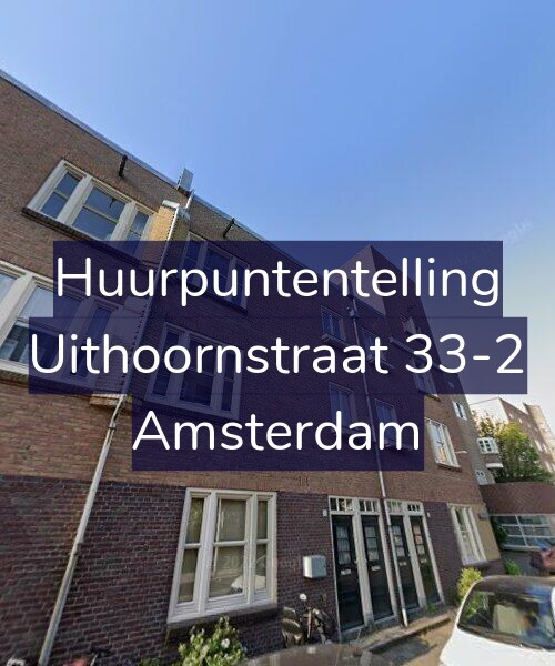Foto gevel Huurpuntentelling voor Uithoornstraat 33-2, Amsterdam