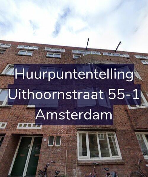 Foto gevel Huurpuntentelling voor Uithoornstraat 55-1, Amsterdam