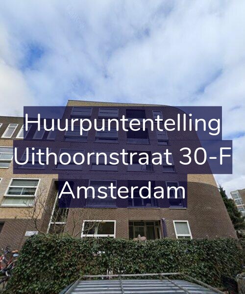 Foto gevel Huurpuntentelling voor Uithoornstraat 30-F, Amsterdam