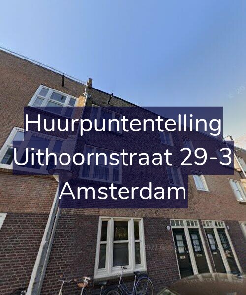 Foto gevel Huurpuntentelling voor Uithoornstraat 29-3, Amsterdam