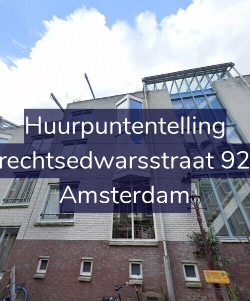Foto gevel Huurpuntentelling voor Utrechtsedwarsstraat 92-A, Amsterdam