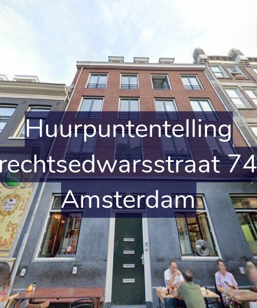 Foto gevel Huurpuntentelling voor Utrechtsedwarsstraat 74-A, Amsterdam