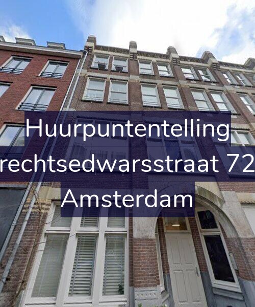 Foto gevel Huurpuntentelling voor Utrechtsedwarsstraat 72-B, Amsterdam