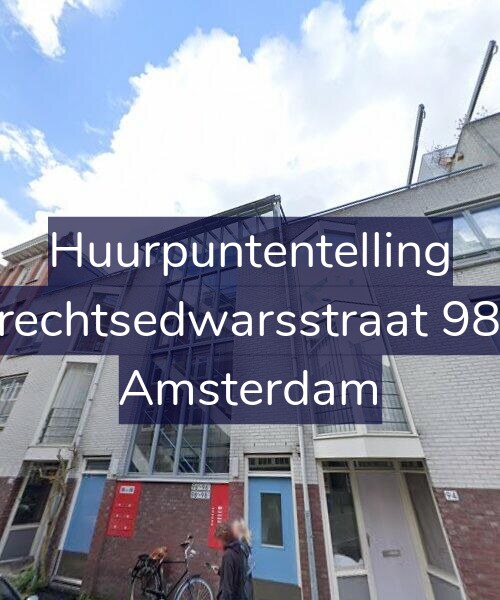 Foto gevel Huurpuntentelling voor Utrechtsedwarsstraat 98-A, Amsterdam