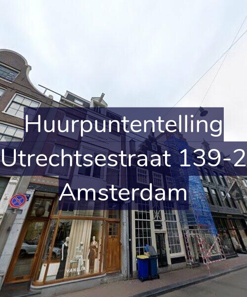 Foto gevel Huurpuntentelling voor Utrechtsestraat 139-2, Amsterdam