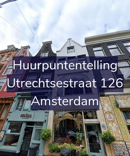 Foto gevel Huurpuntentelling voor Utrechtsestraat 126, Amsterdam