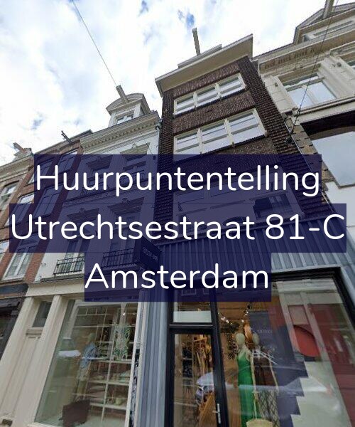 Foto gevel Huurpuntentelling voor Utrechtsestraat 81-C, Amsterdam