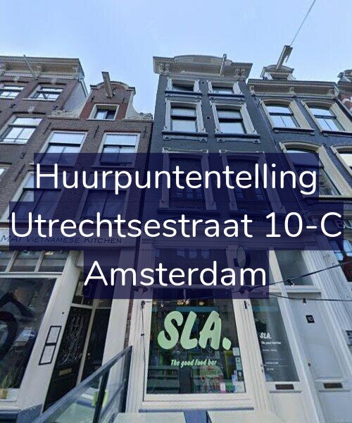 Foto gevel Huurpuntentelling voor Utrechtsestraat 10-C, Amsterdam