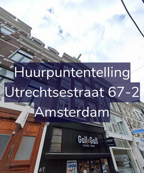 Foto gevel Huurpuntentelling voor Utrechtsestraat 67-2, Amsterdam