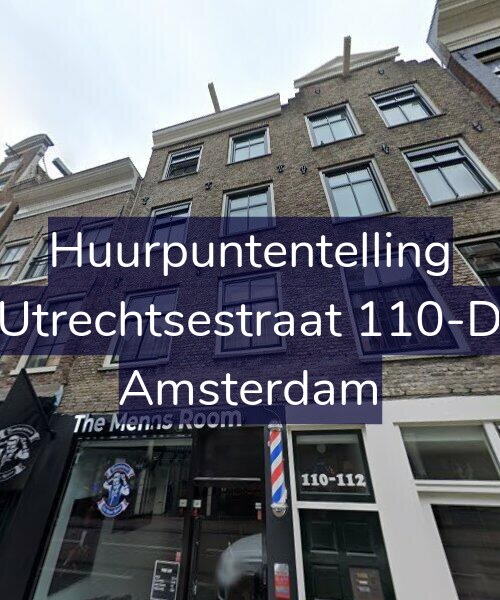 Foto gevel Huurpuntentelling voor Utrechtsestraat 110-D, Amsterdam
