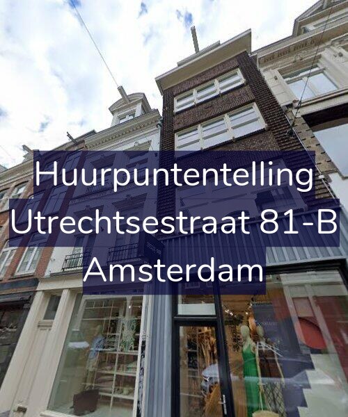 Foto gevel Huurpuntentelling voor Utrechtsestraat 81-B, Amsterdam