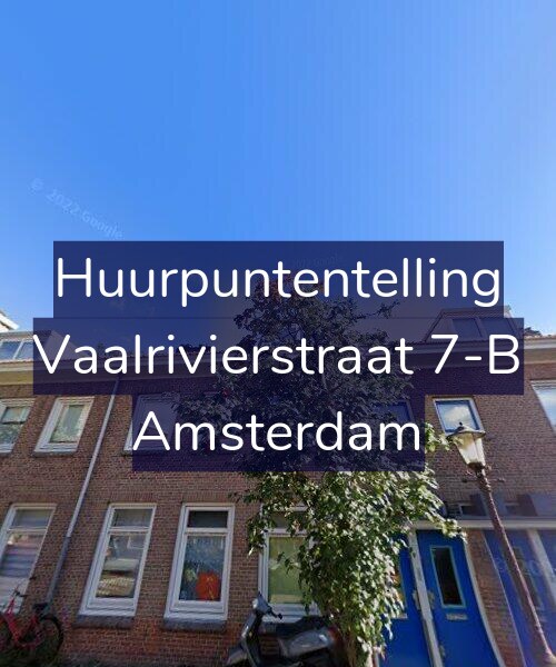 Foto gevel Huurpuntentelling voor Vaalrivierstraat 7-B, Amsterdam