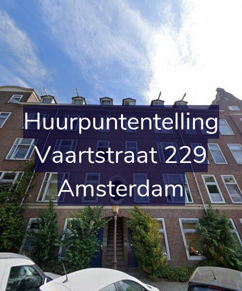 Foto gevel Huurpuntentelling voor Vaartstraat 229, Amsterdam