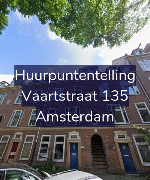 Foto gevel Huurpuntentelling voor Vaartstraat 135, Amsterdam