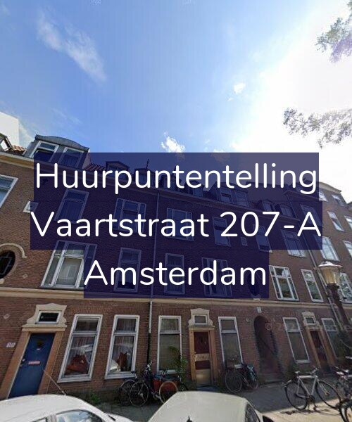 Foto gevel Huurpuntentelling voor Vaartstraat 207-A, Amsterdam