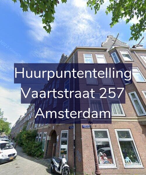 Foto gevel Huurpuntentelling voor Vaartstraat 257, Amsterdam