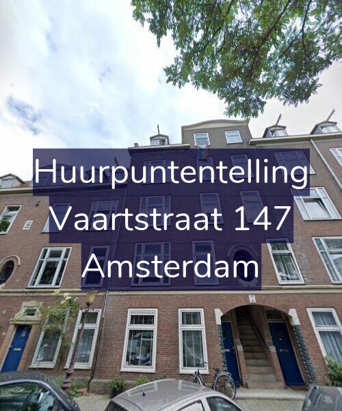 Foto gevel Huurpuntentelling voor Vaartstraat 147, Amsterdam