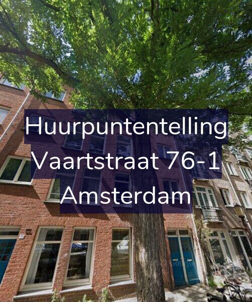 Foto gevel Huurpuntentelling voor Vaartstraat 76-1, Amsterdam