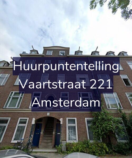 Foto gevel Huurpuntentelling voor Vaartstraat 221, Amsterdam