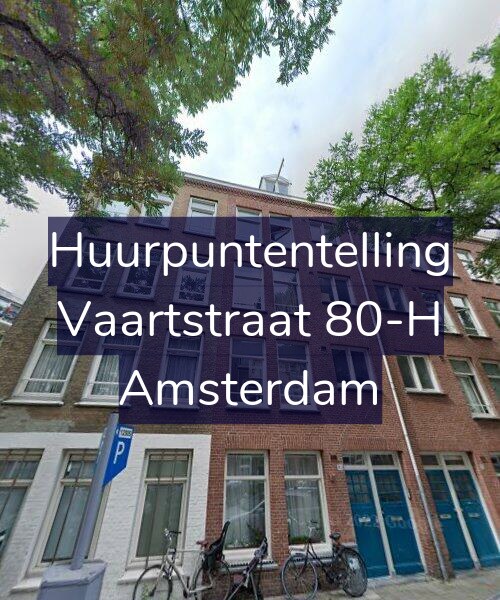 Foto gevel Huurpuntentelling voor Vaartstraat 80-H, Amsterdam