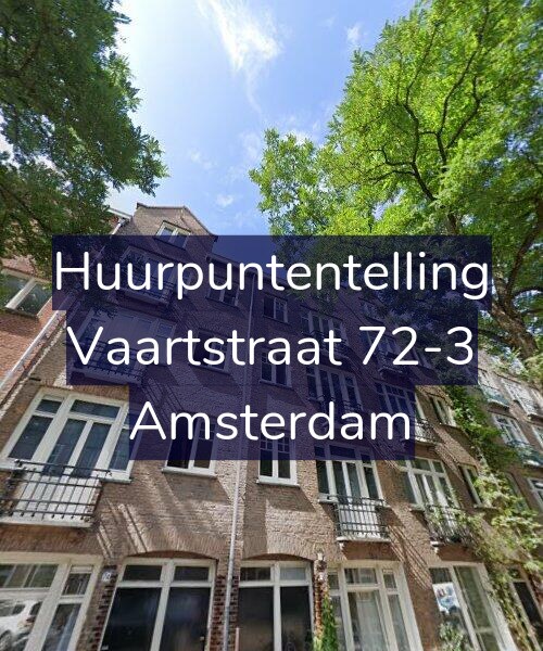Foto gevel Huurpuntentelling voor Vaartstraat 72-3, Amsterdam