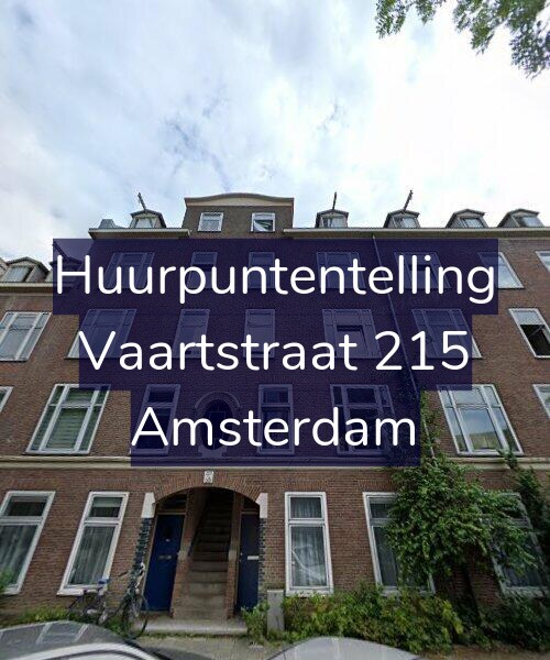 Foto gevel Huurpuntentelling voor Vaartstraat 215, Amsterdam