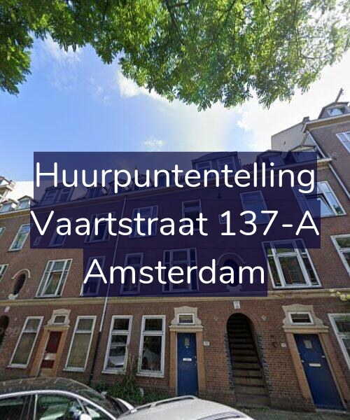 Foto gevel Huurpuntentelling voor Vaartstraat 137-A, Amsterdam