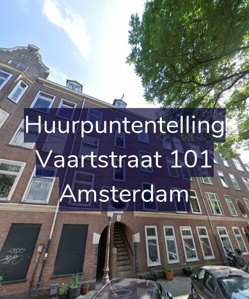 Foto gevel Huurpuntentelling voor Vaartstraat 101, Amsterdam