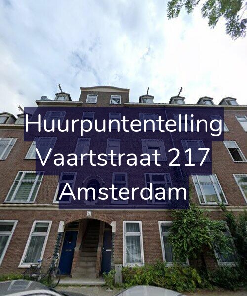 Foto gevel Huurpuntentelling voor Vaartstraat 217, Amsterdam