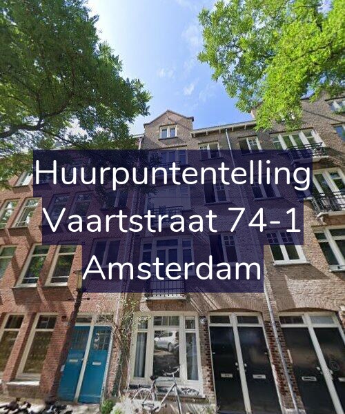Foto gevel Huurpuntentelling voor Vaartstraat 74-1, Amsterdam