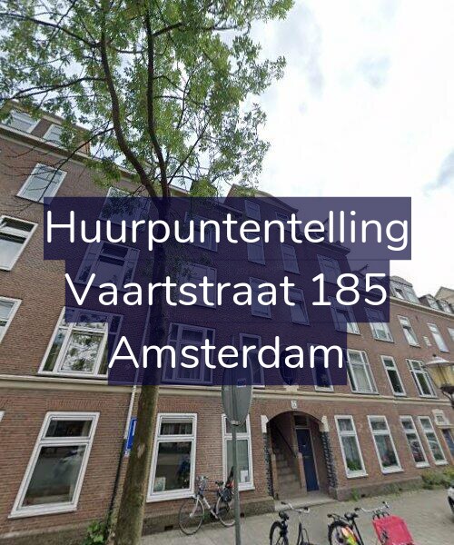 Foto gevel Huurpuntentelling voor Vaartstraat 185, Amsterdam