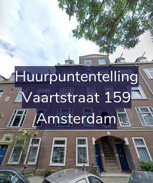 Foto gevel Huurpuntentelling voor Vaartstraat 159, Amsterdam