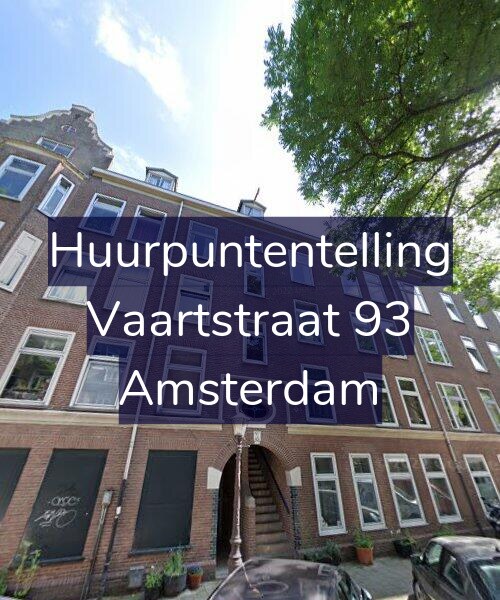 Foto gevel Huurpuntentelling voor Vaartstraat 93, Amsterdam