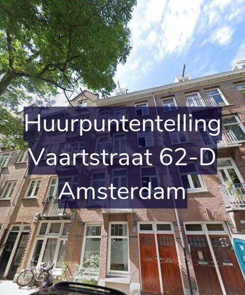 Foto gevel Huurpuntentelling voor Vaartstraat 62-D, Amsterdam