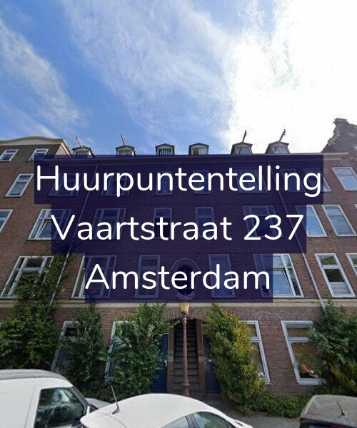 Foto gevel Huurpuntentelling voor Vaartstraat 237, Amsterdam