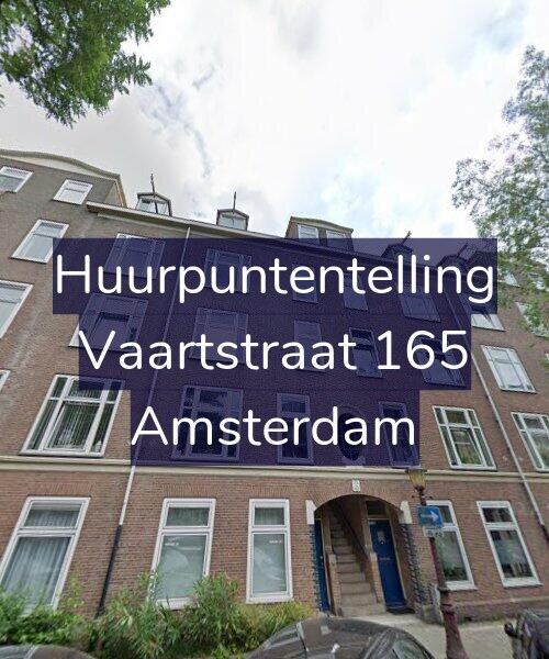 Foto gevel Huurpuntentelling voor Vaartstraat 165, Amsterdam
