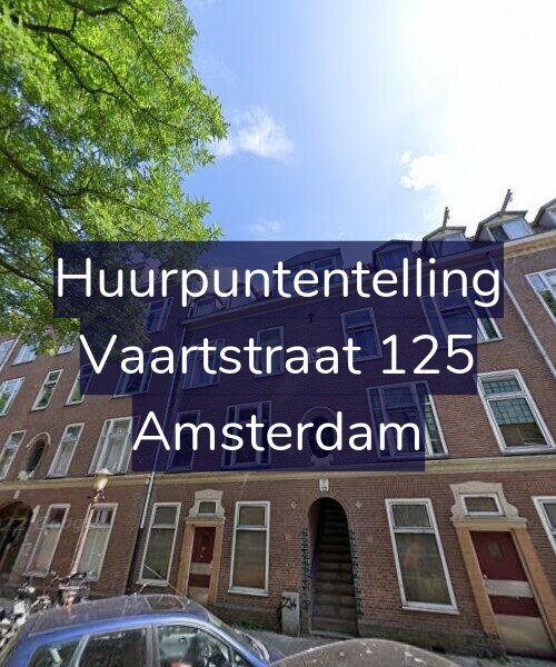 Foto gevel Huurpuntentelling voor Vaartstraat 125, Amsterdam