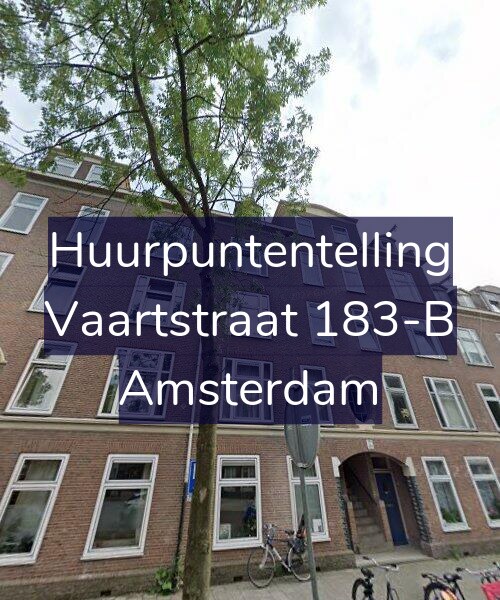 Foto gevel Huurpuntentelling voor Vaartstraat 183-B, Amsterdam
