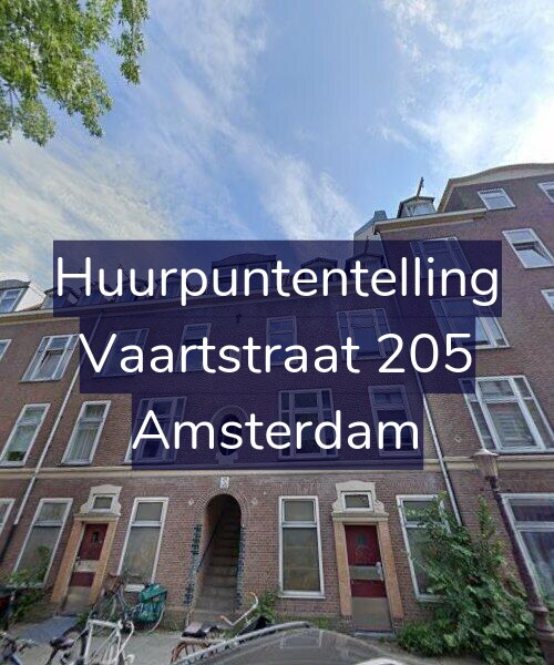 Foto gevel Huurpuntentelling voor Vaartstraat 205, Amsterdam