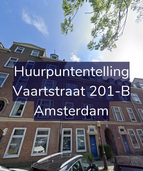 Foto gevel Huurpuntentelling voor Vaartstraat 201-B, Amsterdam