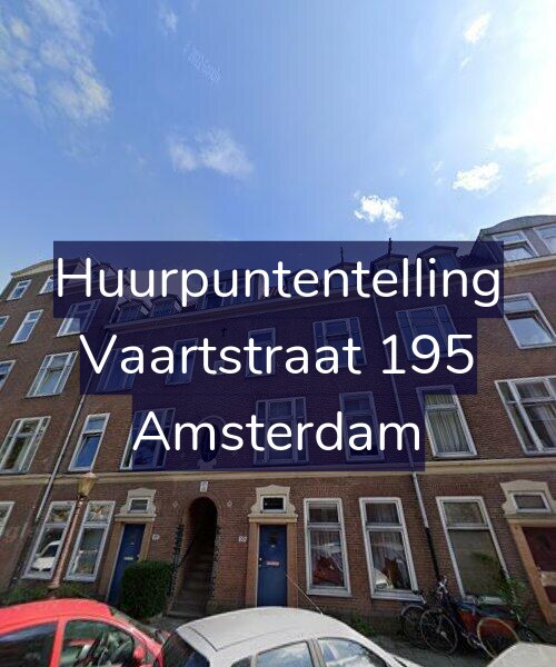 Foto gevel Huurpuntentelling voor Vaartstraat 195, Amsterdam
