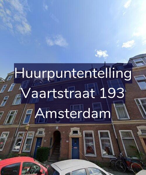 Foto gevel Huurpuntentelling voor Vaartstraat 193, Amsterdam